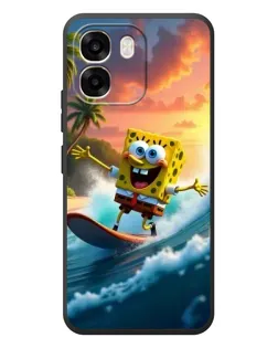 Чохол для OPPO A6 з картинкою «Губка Боб серфінгіст»