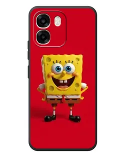Чохол для OPPO A6 з картинкою «Спанч Боб на червоному»