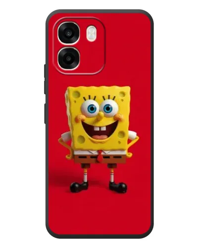 Чохол для OPPO A6 з картинкою «Спанч Боб на червоному» Чохол для OPPO A6 з картинкою «Спанч Боб на червоному»