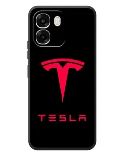 Чехол для OPPO A6 с картинкой «Tesla Red Logo»
