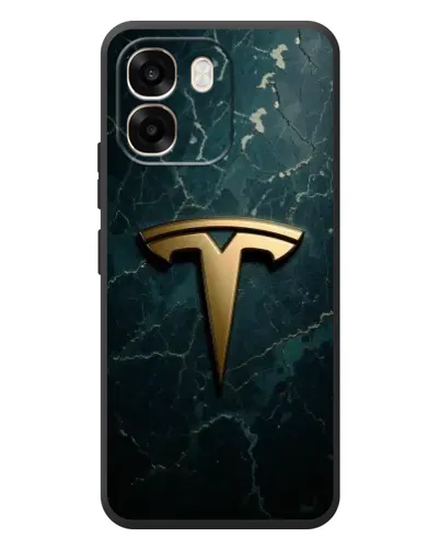 Чехол для OPPO A6 с картинкой «Мраморная Tesla Gold»