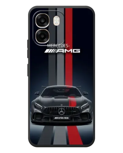 Чехол для OPPO A6 с картинкой «Mercedes — белый карбон»