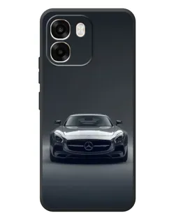 Чехол для OPPO A6 с картинкой «Mercedes на черном»