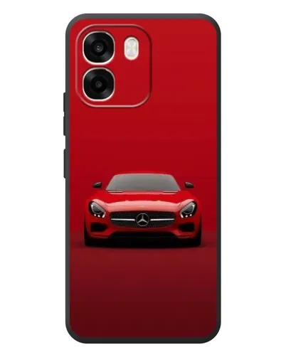 Чехол для OPPO A6 с картинкой «Красный Mercedes AMG»