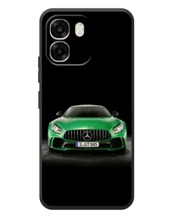 Чехол для OPPO A6 с картинкой «Mercedes — неоновый лого»