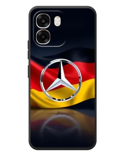 Чехол для OPPO A6 с картинкой «Mercedes — флаг Германии»