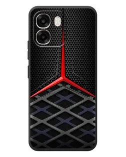 Чехол для OPPO A6 с картинкой «Mercedes Carbon Grid»
