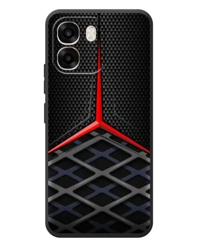 Чехол для OPPO A6 с картинкой «Mercedes Carbon Grid»