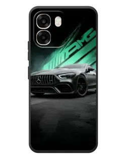 Чехол для OPPO A6 с картинкой «Темный Mercedes AMG»