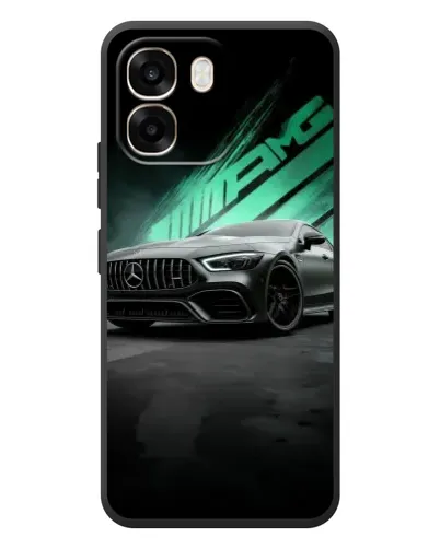 Чехол для OPPO A6 с картинкой «Темный Mercedes AMG»