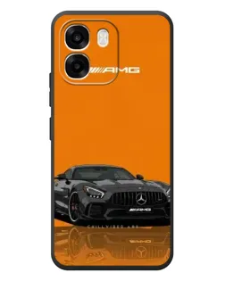 Чехол для OPPO A6 с картинкой «Оранжевый Mercedes AMG»