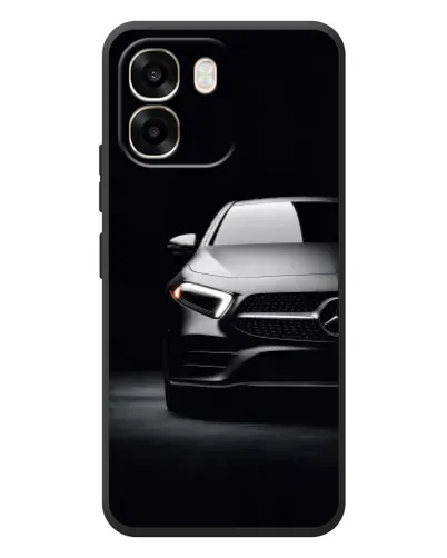 Чехол для OPPO A6 с картинкой «Свет фар Mercedes»