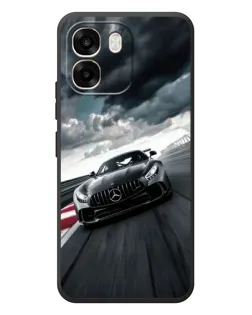 Чехол для OPPO A6 с картинкой «Гоночный Mercedes AMG»