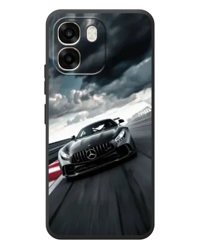 Чехол для OPPO A6 с картинкой «Гоночный Mercedes AMG»