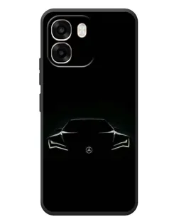 Чохол для OPPO A6 з картинкою «Mercedes — силует авто»