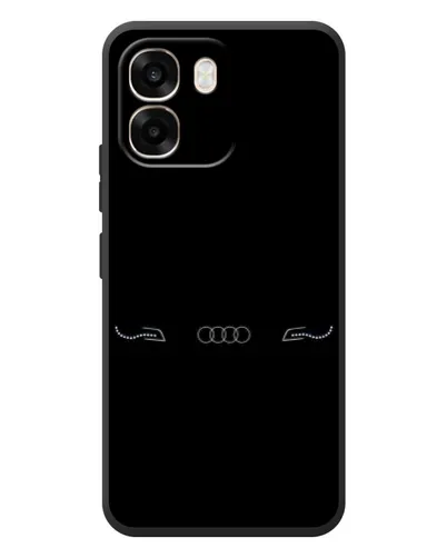 Чехол для OPPO A6 с картинкой «Audi — световой подпись»