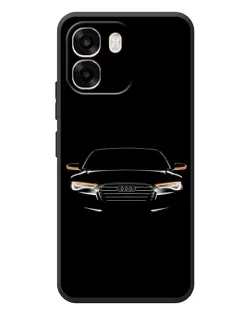 Чехол для OPPO A6 с картинкой «Audi — ночной контур»