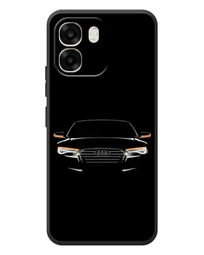 Чехол для OPPO A6 с картинкой «Audi — ночной контур»