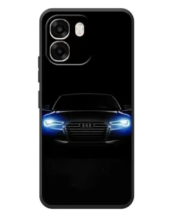 Чехол для OPPO A6 с картинкой «Audi в неоне»