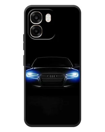 Чехол для OPPO A6 с картинкой «Audi в неоне»