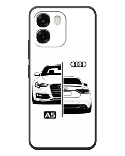 Чехол для OPPO A6 с картинкой «Audi — контрастный дизайн»