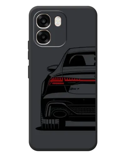 Чехол для OPPO A6 с картинкой «Задняя часть Audi — арт»