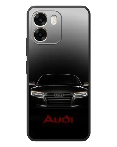 Чехол для OPPO A6 с картинкой «Audi — градиентный контур»