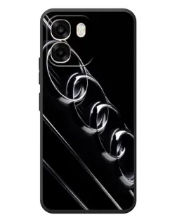 Чехол для OPPO A6 с картинкой «Audi — абстрактные кольца»