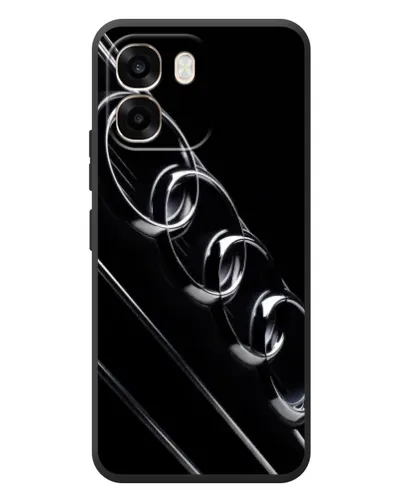 Чехол для OPPO A6 с картинкой «Audi — абстрактные кольца»