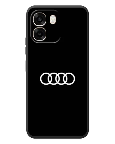 Чехол для OPPO A6 с картинкой «Audi White Logo»