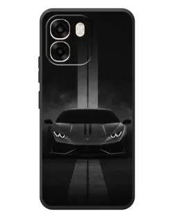 Чехол для OPPO A6 с картинкой «Lamborghini симметрия дорог»
