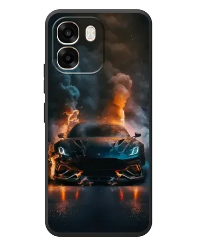 Чехол для OPPO A6 с картинкой «Lamborghini дымная эстетика»