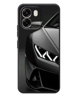 Чехол для OPPO A6 с картинкой «Lamborghini фары детализация»