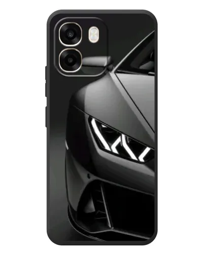 Чехол для OPPO A6 с картинкой «Lamborghini фары детализация»