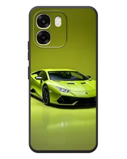Чехол для OPPO A6 с картинкой «Салатовый Lamborghini Huracan»