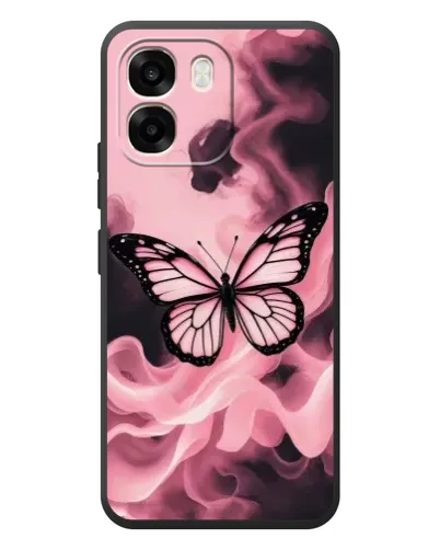 Чохол для OPPO A6 з картинкою «Метелик у диму»