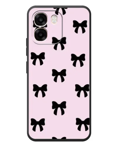 Чохол для OPPO A6 з картинкою «Чорні банти Coquette»