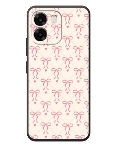 Чохол для OPPO A6 з картинкою «Рожеві бантики Coquette»