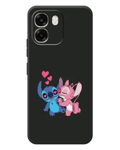Чехол для OPPO A6 с картинкой «Анжел целует Стича»