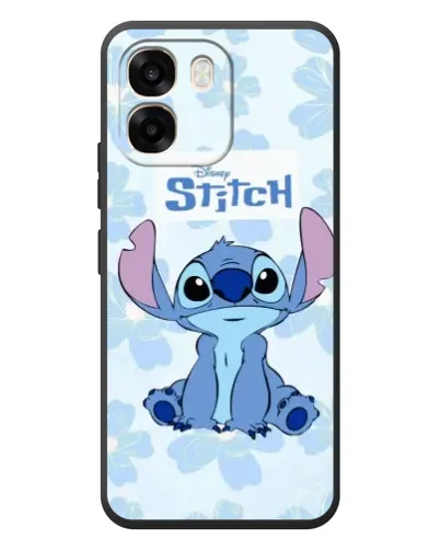 Чехол для OPPO A6 с картинкой «Stitch среди цветов»