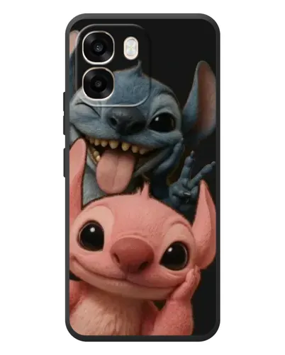 Чехол для OPPO A6 с картинкой «Стич и Ангел»