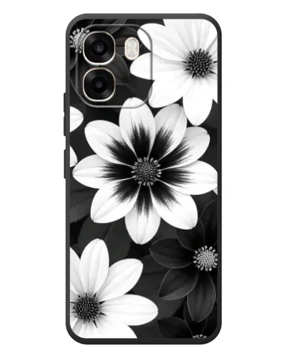 Чехол для OPPO A6 с картинкой «Монохромные астры» Чехол для OPPO A6 с картинкой «Монохромные астры»