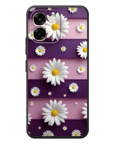 Чехол для OPPO A6 с картинкой «Ромашки на фиолетовом» Чехол для OPPO A6 с картинкой «Ромашки на фиолетовом»