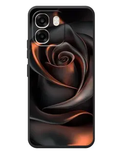 Чехол для OPPO A6 с картинкой «Шелковая черная роза»