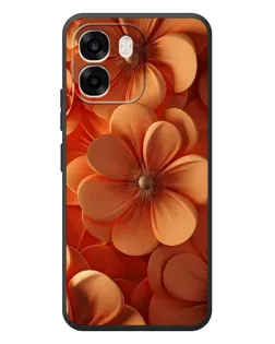 Чехол для OPPO A6 с картинкой «Оранжевый макро цветок»