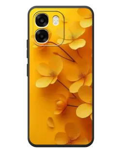 Чехол для OPPO A6 с картинкой «Золотые лепестки»