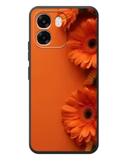 Чехол для OPPO A6 с картинкой «Оранжевые герберы»