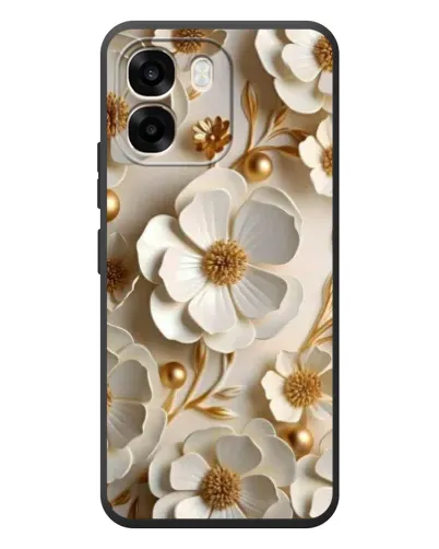 Чехол для OPPO A6 с картинкой «Белие бумажние цвети» Чехол для OPPO A6 с картинкой «Белие бумажние цвети»