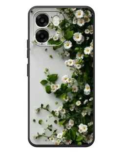 Чехол для OPPO A6 с картинкой «Ветка мелких белых цветов»