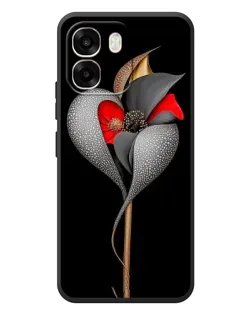 Чехол для OPPO A6 с картинкой «Серебряный фантазийный цветок»